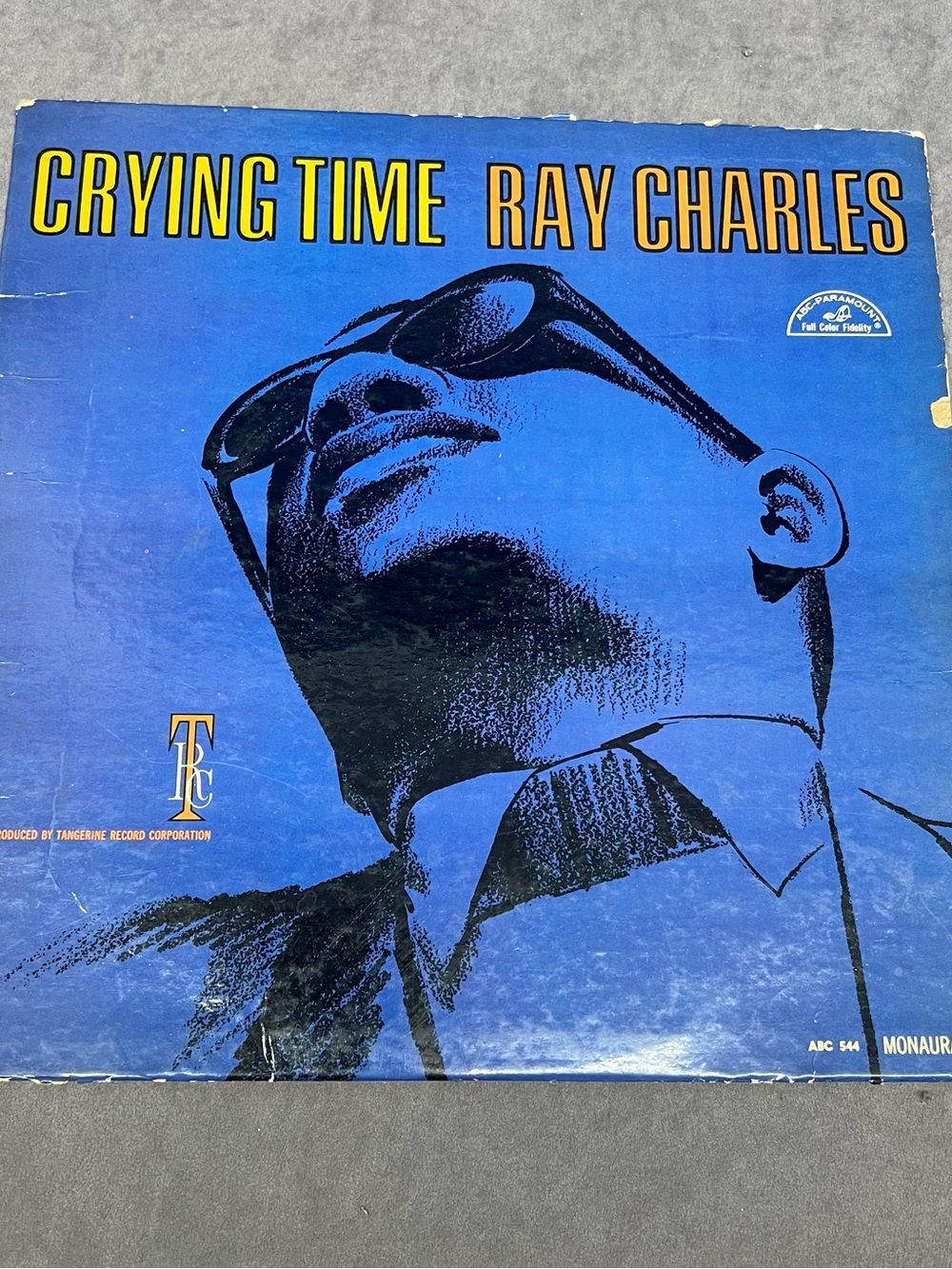 Ray Charles "Crying Time" Vinyl Album - Blue Cover Art